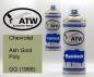 Preview: Chevrolet, Ash Gold Poly, GG (1968): 400ml Sprühdose + 400ml Klarlack - Set, von ATW Autoteile West.